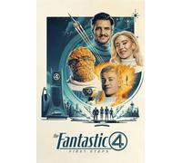 The Fantastic Four First Steps (2025) V8 Movie Poster Framed or Unframed Glossy Poster (A4 210 x 297 mm Unframed)