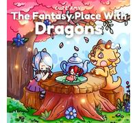 The Fantasy Place with Dragons: a magical & cozy coloring book for adults and teens: cute dragons and fairy coloring book for stress relief