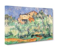 The Farm Of Bellevue By Paul Cezanne Canvas Print | Gallery Wrapped 30mm Frame Wall Art | 30x20 inches | Ready to Hang | Impressionist Picture | Living Room Bedroom Lounge Office