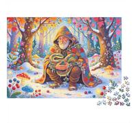 The Farmer Jigsaw Puzzle 1000 Pieces Recycled Paper The Snake Puzzles for Elderly Educational Game Decompression Relieve Senile Dementia Gift 38x26cm/1000pcs