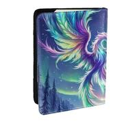 The Fascinating Rise of The Phoenix Printed Passport Holder,Travel Pu Leather Passport Cover Case Organiser for Men Women,6.5 Inch
