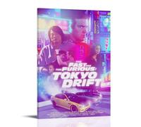 The Fast And The Furious：Tokyo DriftWall Art Modern Minimalist Decorative Painting Waterproof Poster Easy to Maintain Living Room Bedroom Background Wall to Enhance Style24x36inch(60x90cm)Frame-style
