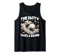 The Fat Panda is Taking a nap - a Funny Panda Evening Tank Top