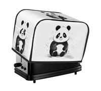 The fat panda toaster cover is suitable for 2 small toaster covers with wide slots and comes with a storage pocket to meet diverse baking needs.
