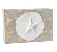 The Favorite Place® Burial Biodegradable Urn for Human Ashes, (Large Starfish Urn Box), Water Burial Urn, Urn for Cremation, Cremation Urn Box, EcoFriendly Urn, (Silver Coral with Starfish) K-119