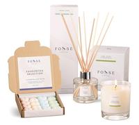 The Favourites Bundle: Favourites Selection Wax Melts, Fresh Linen Reed Diffuser (100ml) and Lime Basil & Mandarin Candle (30cl) - The Gift for Every Occasion