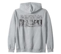 The Feast of All Saints Traditional Catholic Vintage Art Zip Hoodie