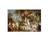 The Feast of Peter Paul Rubens Poster Posters Art Print Wall Photo Paint Poster Hanging Picture Family Decor 16x24inch(40x60cm)