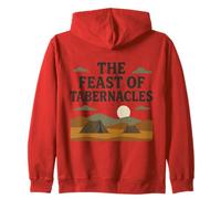 The Feast of Tabernacles Biblical Design Zip Hoodie