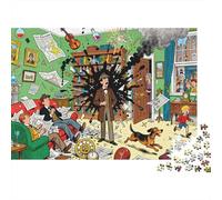 The Feather & Ink Deluge Wooden Jigsaw Puzzle Waterproof 1000 Piece Puzzles for Adults Colourful Challenging Games