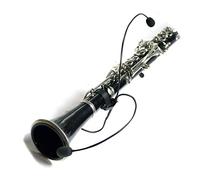 The Feather Plus Soprano Clarinet Pickup with Two Ten Inch Flexible Micro Goosenecks by Myers Pickups