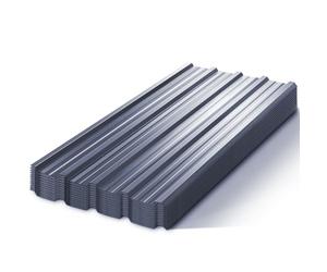 The Fellie 12-Pack Corrugated Roofing Sheets with 50 Screws, 115x45 cm Metal Roofing Sheet, 0.27mm Thickness Heavy Duty Roof Sheets for Shed, Carport & DIY, Anthracite Grey
