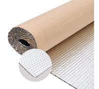 The Fellie 15m x 1m Aluminium Bubble Foil Sheet, Self-Adhesive Radiator Foil Insulation, Radiator Reflector Foil, Thermal Wrap Insulation Roll for Windows Floor Van Camper Wall Roof, 3mm, Silver