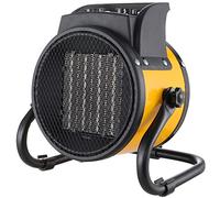 The Fellie 2000W Industrial Space Fan Heater, Metal Tilting Drum Heater, Waterproof Electric Fan Heater for Garages Restaurant Workshops Office Home (Yellow)