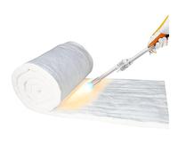 The Fellie Ceramic Fibre Blanket, High Temperature Insulation, Fire Insulation Ceramic Fibre for Kilns Fireplace Boilers Blacksmithing, Temperature Resistance 1260°C 610mm x 3600mm x 25mm 96kgm³