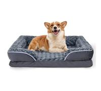 The Fellie Dog Bed, Waterproof Dog Sofa Bed with Removable Cover, Orthopedic Dogs Beds Medium Washable, Anti-Slip Large Pet Bed Couch for Dogs Crate Mattress, Memory Foam Pet Sofa, 91x69x17cm