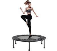 The Fellie Mini Trampoline 38''Folding Fitness Rebounder Trampoline Exercise Trampolines for Adults Kids Indoor Outdoor Jumping Training