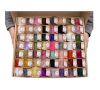The Felt Box 56 Colour Carded Wool Set - DHG Maori Wool Greens, Pinks, Browns, Cream, Beige, Orange, Purple, Animal Tones | Soft Wool for Needle Felting & 3D Craft Projects