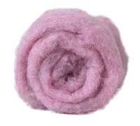 The Felt Box Carded Needle Felting Wool Maori DHG Natural Carded Batt with Coarse Short Fibres 100g - Dust