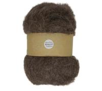 The Felt Box Carded Needle Felting Wool Maori DHG Natural Carded Batt with Coarse Short Fibres 100g - Montecristo
