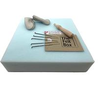 The Felt Box Needle Felting Starter Kit (No Wool) - Tools Only with Mat, Needles, Holder & Finger Protectors - Beginner Needle Felting Tools Set for Wool, Fibre Art & Craft Projects