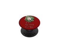 The Female Gaze Gorgon Medusa Illustration Green Snakes PopSockets Adhesive PopGrip