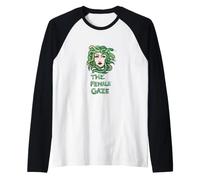 The Female Gaze Gorgon Medusa Illustration Green Snakes Raglan Baseball Tee