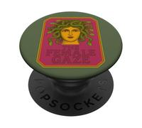 The Female Gaze Medusa Classic Myth Retro Feminist Aesthetic PopSockets Adhesive PopGrip