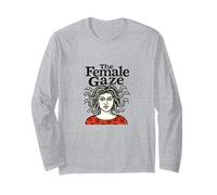 The Female Gaze Medusa Design Feminist Mythology Statement Long Sleeve T-Shirt