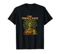 The Female Gaze Medusa Design Feminist Mythology Statement T-Shirt