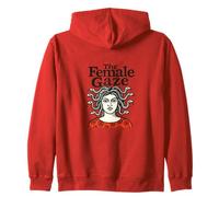 The Female Gaze Medusa Design Feminist Mythology Statement Zip Hoodie