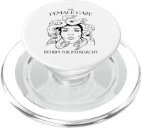 The Female Gaze Petrify The Patriarchy Funny Medusa Feminism PopSockets PopGrip for MagSafe
