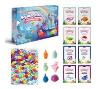 The Fidget Game SquishyLand in Rainbow Reef - Educational & Phonics Learning Activities for Children in Pre-K to 2nd Grade - Mochi Squishy Toys Set with Board Game (2-6 Players) & Card Packs Included