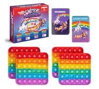 The Fidget Game Unicorns vs Dragons, Fun Educational ABC Toys to Learn Alphabet, Numbers, Shapes & Colors, Interactive Learning Tools for Pre-K & Kindergarten