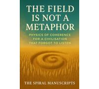 The Field Is Not a Metaphor: Physics of Coherence for a Civilisation that Forgot to Listen