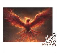 The Fierce And Majestic Phoenix Rises from The Flames Rätsel Für Erwachsene || 1000pcs (75x50cm) Puzzles Lernspiele Home Decor Puzzles