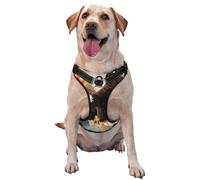 The fierce eagle flying reflective Oxford unobstructed pet vest, easy to control handle, suitable for small, medium and large dogs