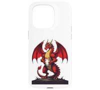 The Fierce Focus Of Kickoff Red Dragon Case for iPhone 15 Pro
