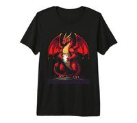 The Fierce Focus of Kickoff Red Dragon Premium T-Shirt