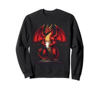 The Fierce Focus Of Kickoff Red Dragon Sweatshirt