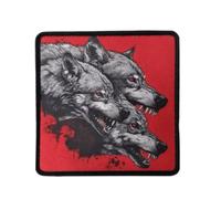 The Fierce Three Wolves Patches, Tactical Wolves Military Patches Hook Loop Morale Patch for Gear Hat Backpack Jackets