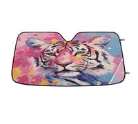 The Fierce Tiger Car Windshield Sun Shade,Cars Shade Front Windshield,Blocks UV Ray to Keep Your Vehicle CoolSun Visor Protector for Fits Car Truck SUV (55"x27.5")