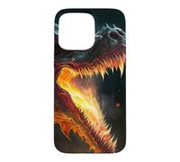 The fiery dragon majesty in power and flames Case for iPhone 15 Pro Max