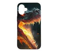The fiery dragon majesty in power and flames Case for iPhone 16 Plus