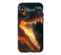 The fiery dragon majesty in power and flames Case for iPhone X/XS