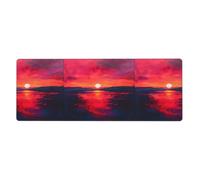 The Fiery Sunset Printed Extra Large Mouse Pad 12x31.5in for Office, Gaming, and Learning - Durable, Comfortable, and Environmentally Friendly