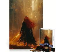 The Fiery Swordswoman Teenagers 1000 Piece Jigsaw Puzzle Mind Exercise Toy Group Play Precision Cut Festival Gift (50x75cm)