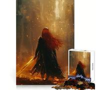 The Fiery Swordswoman Teenagers 1000 Piece Jigsaw Puzzle Think Smart Toy Bonding Time Smooth Cut Santa Wish List (38x52cm)