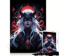 The Fiery Witch Jigsaw Puzzles for Adults 1000 Pieces Brain Challenge Toy Quiet Fun Precise Cut Wall Art Decor (38x52cm)