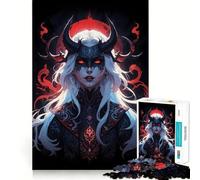 The Fiery Witch Jigsaw Puzzles for Adults 1000 Pieces Brain Challenge Toy Quiet Fun Precise Cut Wall Art Decor (38x52cm)